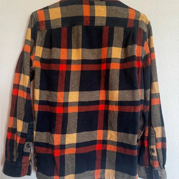 Patagonia Men's Checkered Shirt Jacket - Black, Orange, Tan - Picture 4 of 4